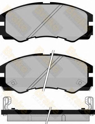 BRAKE ENGINEERING pa1030 -  Комплект тормозных колодок, дисковый тормоз
